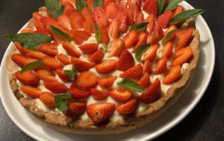 tarte aux fraises (du jardin) pour 8 personnes