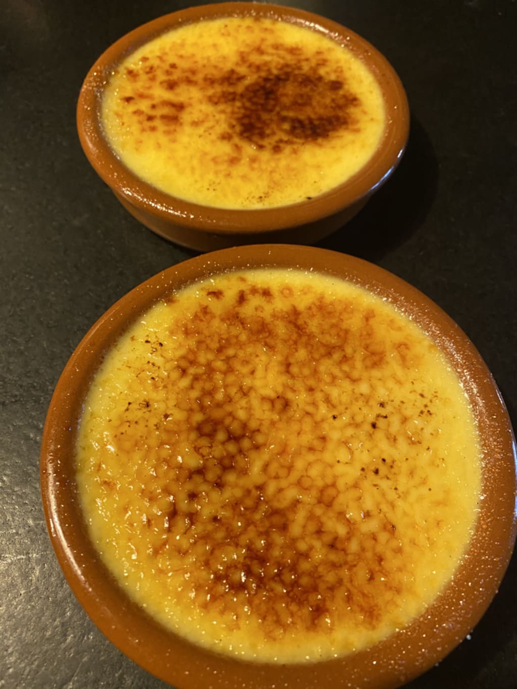 Crème brulée en vente à l'ecolodge Beauregard